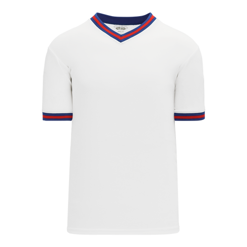 Athletic Knit V-Neck Baseball Jersey with Knitted Trim (BA1333)
